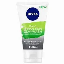 Nivea 3 In 1 Urban Skin Clay Wash 150ml
