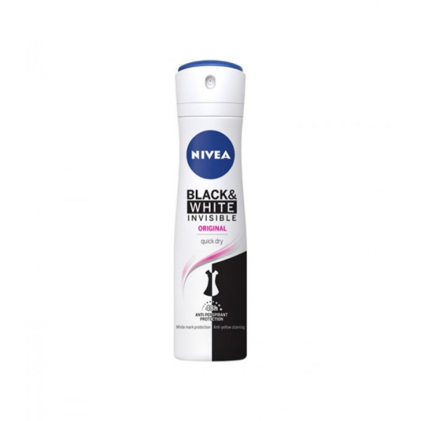 Nivea Deo Spray Black & White Invisible Clear 150ml