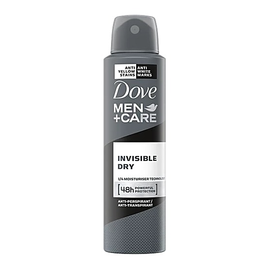 Dove Men Deodorant Invisible Dry 150ml