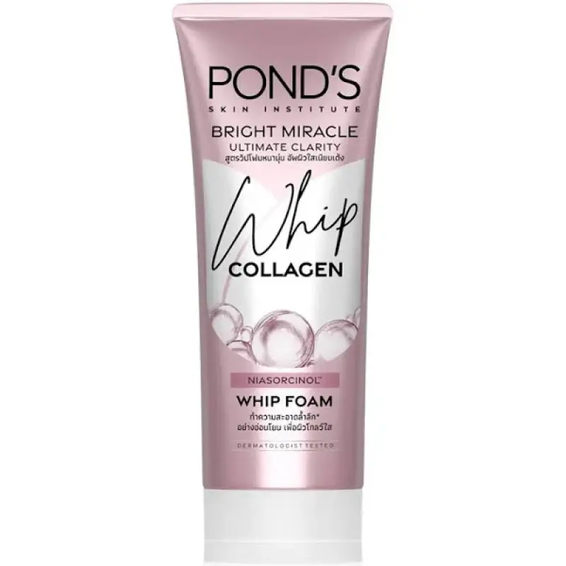 Ponds Bright Miracle Whip Collagen Facial Foam 100g