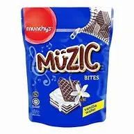 Munchys Muzic Bite Wafer Cream Vanilla 180g