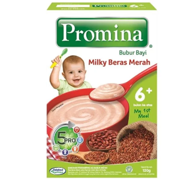 Promina Milky Brown Rice 6+M 120g