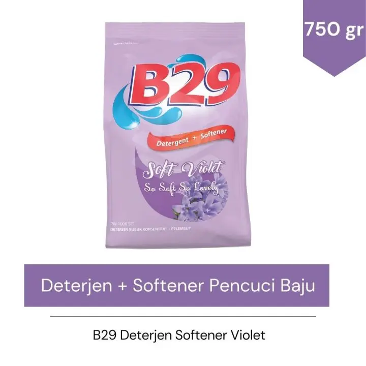 B29 Detergent + Softener Powder Soft Violet 750g