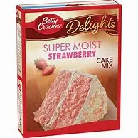 Betty Crocker Super Moist Cake Mix Strawberry Mist 375g