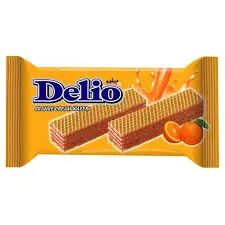 Delio Cream Wafer Orange 16 gm