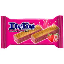 Delio Cream Strawberry Cream Wafer 16g