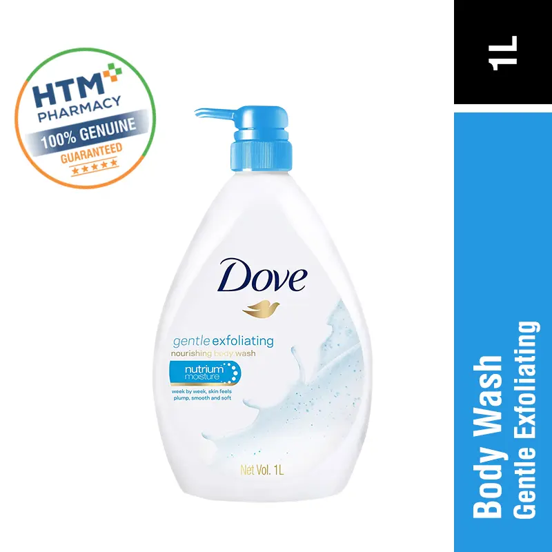 Dove Bodywash Gentle Exfoliating 1L