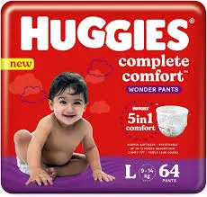 Huggies Wonder Pants Jumbo Large 60's/64's