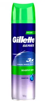 Gillette Series 3x Sensitive Skin Shave Gel 195g