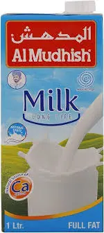 Al Mudhish UHT Full Fat Cream Milk 1L