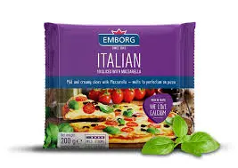Emborg Processed Cheese Italian Slices 200grm