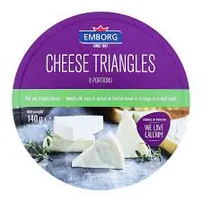 Emborg Cheese Triangles 8 portions 140g