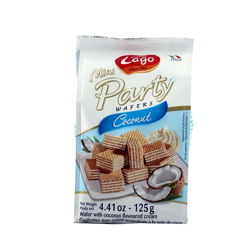 Lago Mini Party Wafer Coconut 125grm