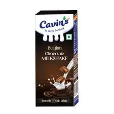 Cavins Mikshake Belgium Chocolate Pkt 170ml