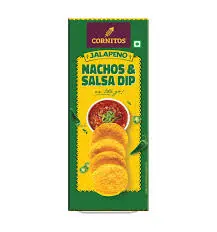 Cornitos Jalapeno Nachos & Salsa Dip  70G