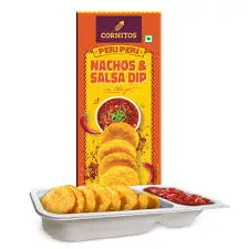 Cornitos Peri Peri Nachos & Salsa Dip  70G