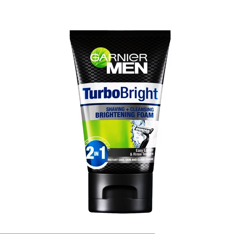 Garnier Men Turbo Bright Shaving + Cleansing Brightening Foam 100ml