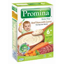 Promina Baby Cereal Beef Stew With Carrot 6+ 120g