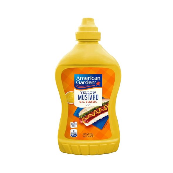 American Garden Yellow Mustard Classic 227g 8oz