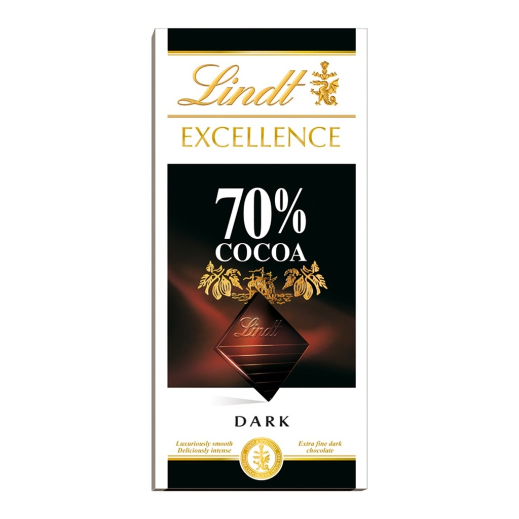 Lindt Excellence 70% Cocoa Intense Dark 100g