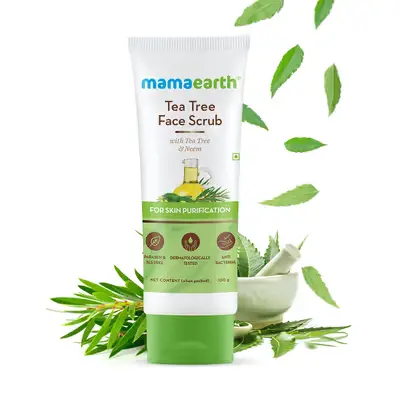 Mamaearth Tea Tree Face Scrub 100g  