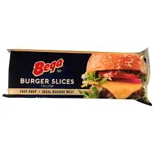 Bega Burger Cheese Slices Yellow - 1kg (84 slices)