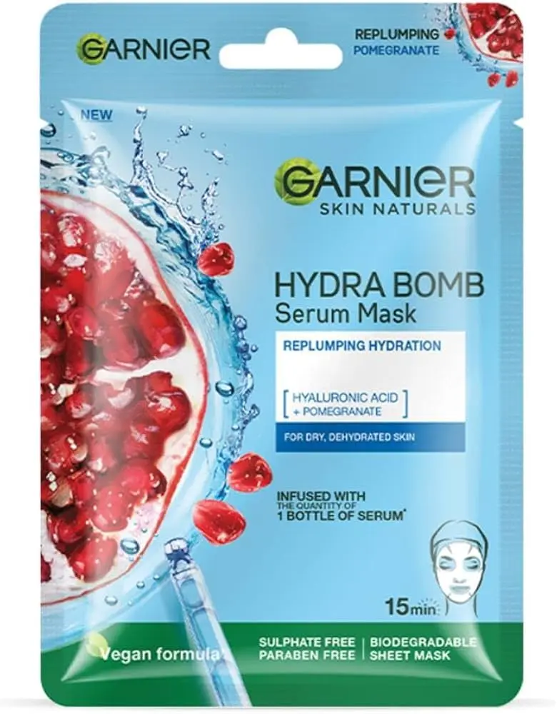 Garnier Hydra Bomb Pomegranate Serum Mask 28g