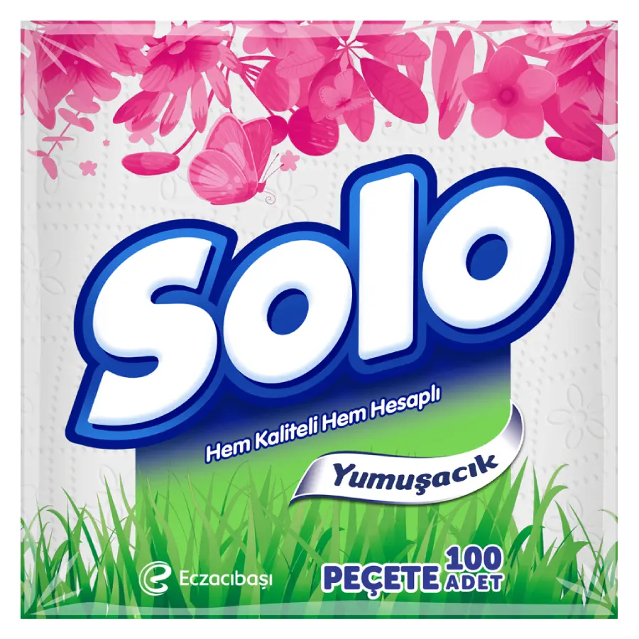 Solo Napkin 30 x 30cm 1ply 100's