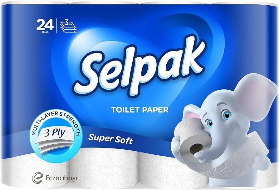 Selpak Toilet Paper Super Soft 3ply 24 Rolls