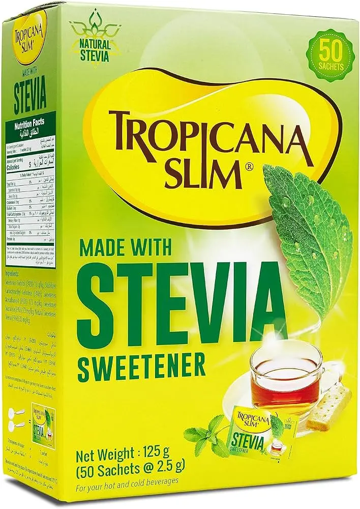Tropicana Slim Sweetener Stevia with Chromium 50sac