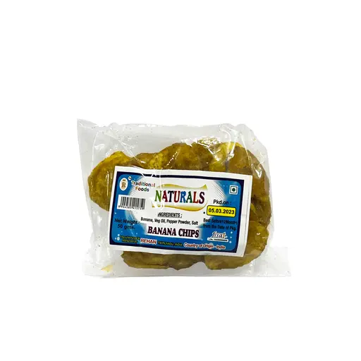 Naturals Banana Chips 50g