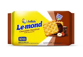 Julies Le-mond Chocolate Hazelnut Puff Sandwich 180g