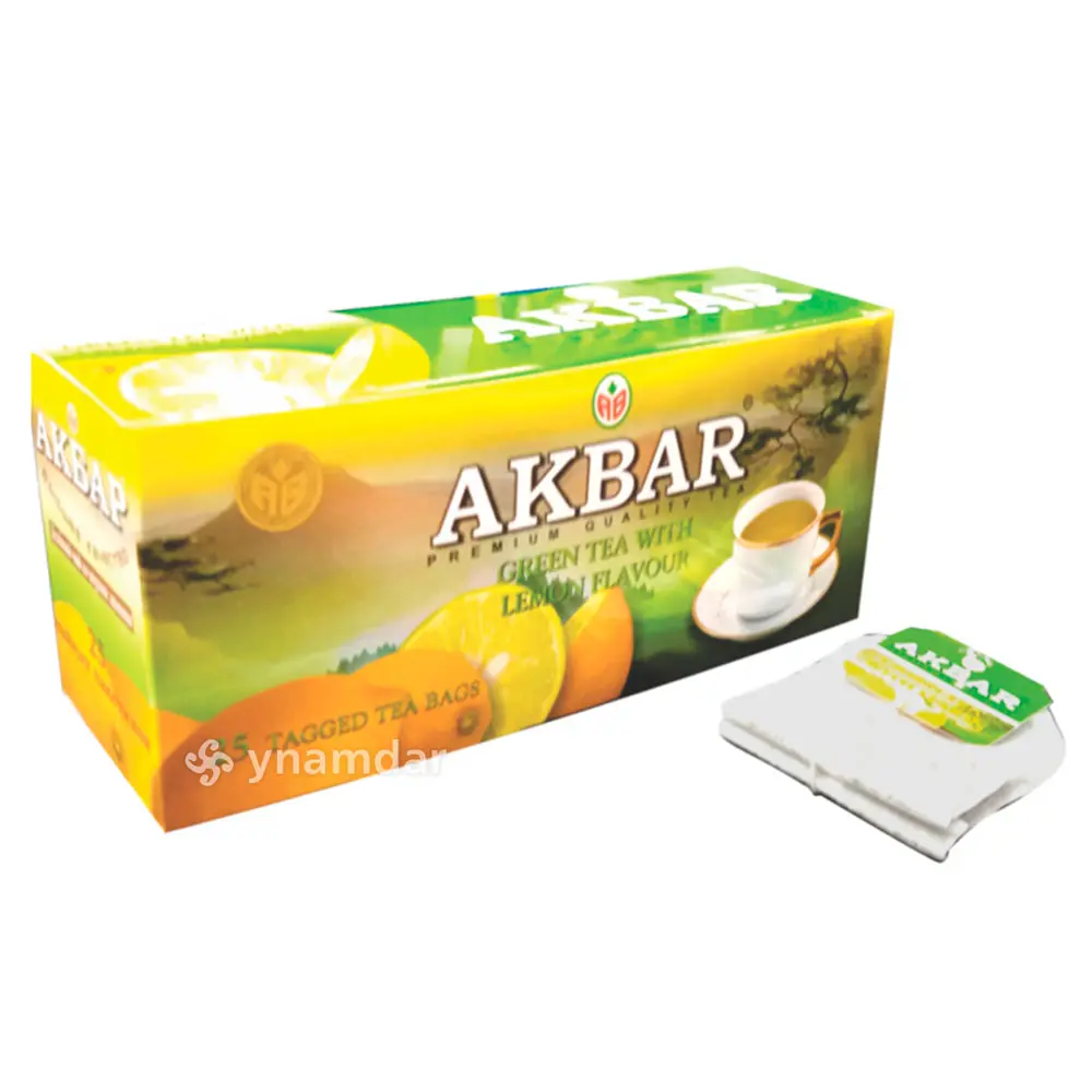 Akbar Green Tea With Lemon 25 x 1.5g