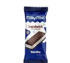 Milky Mist Ice Cream Vanilla Sandwich Rectangle 80ml