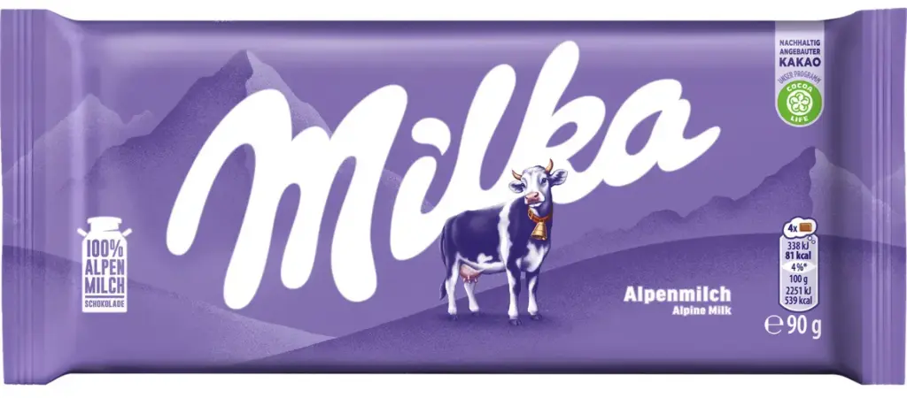 Milka Alpine Milk Chocolate 90g