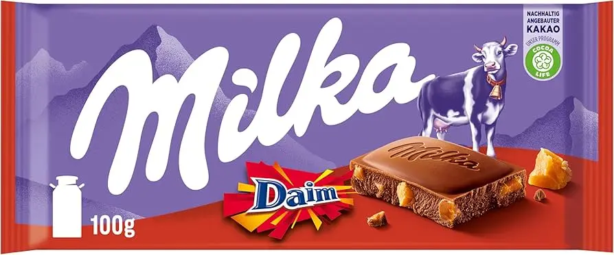 Milka Daim (Caramel) Pieces Chocolate 90g