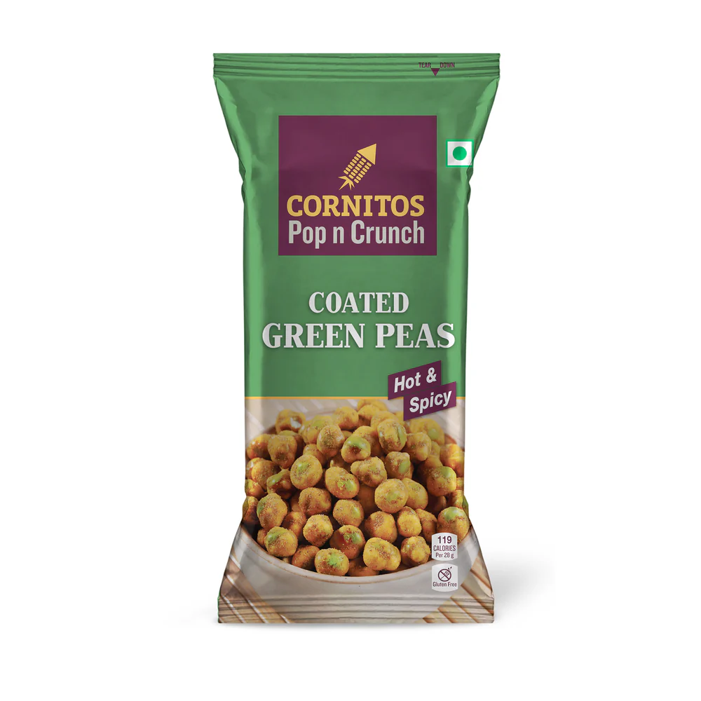 Cornitos Coated Green Peas Hot N Spicy 26g