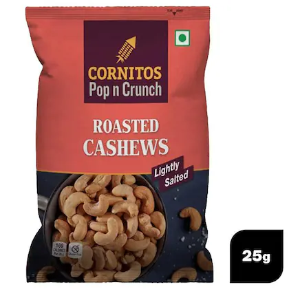 Cornitos Roasted Cashews Salted 25g