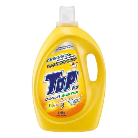 Top Liquid Odor Buster Yellow Detergent 3.6kg