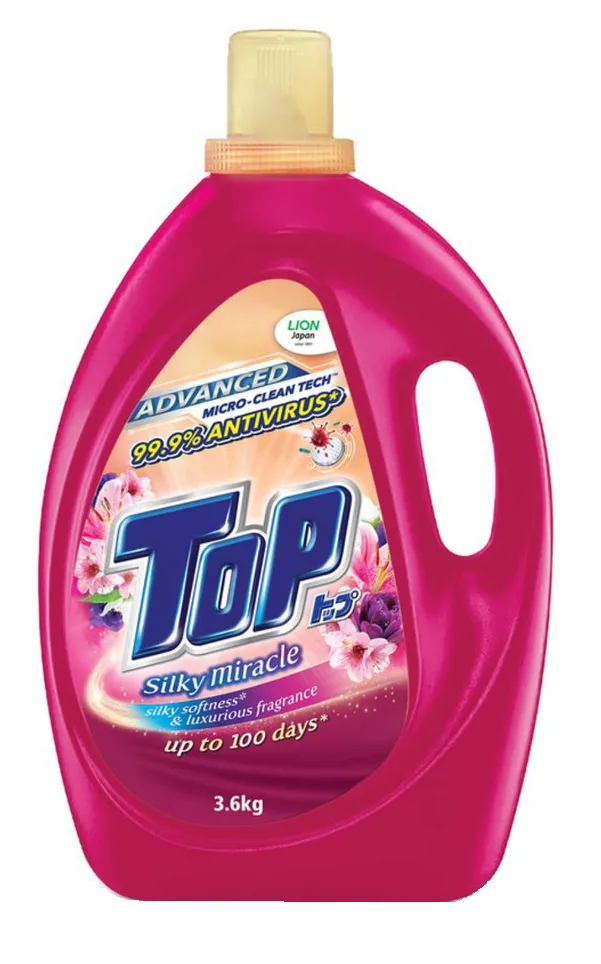 Top Liquid Silky Miracle Pink Detergent 3.6kg