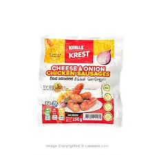 Keells Krest Chicken Sausages Cheese&Onion 250 Gm Pkt