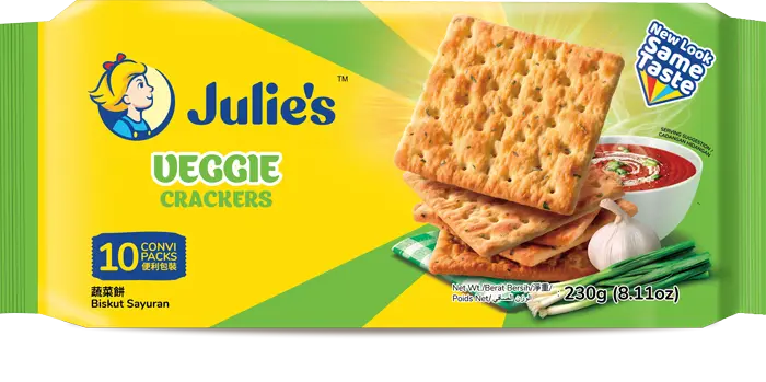 Julies Veggie Crackers 122Grm 