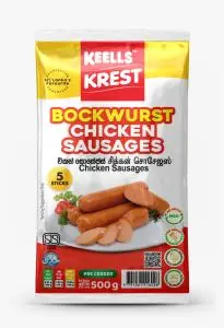 Keells Krest Chicken Sausages Bockwurst 400 Gm Pkt