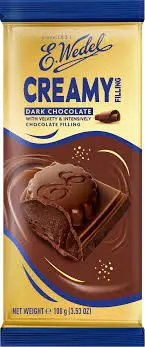 Wedel Creamy Filling Dark Chocolate 100g