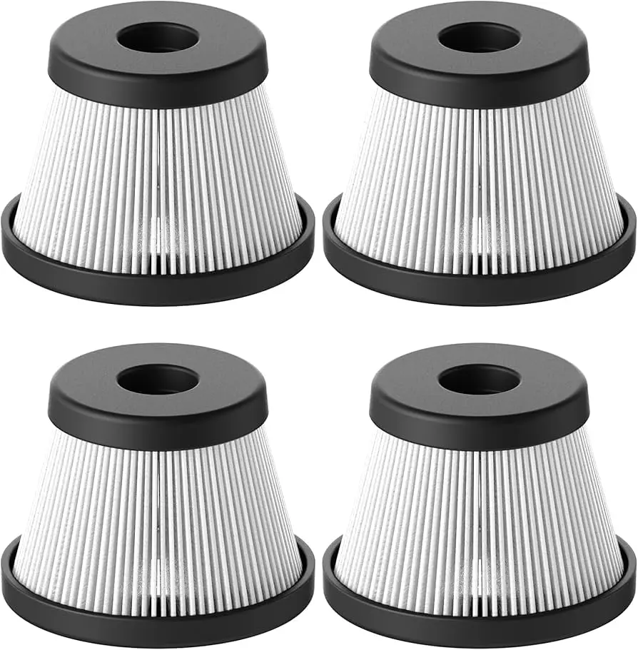 HOTO 4 Pcs HEPA Replacement Filter Pack for Compress Air Capsule 