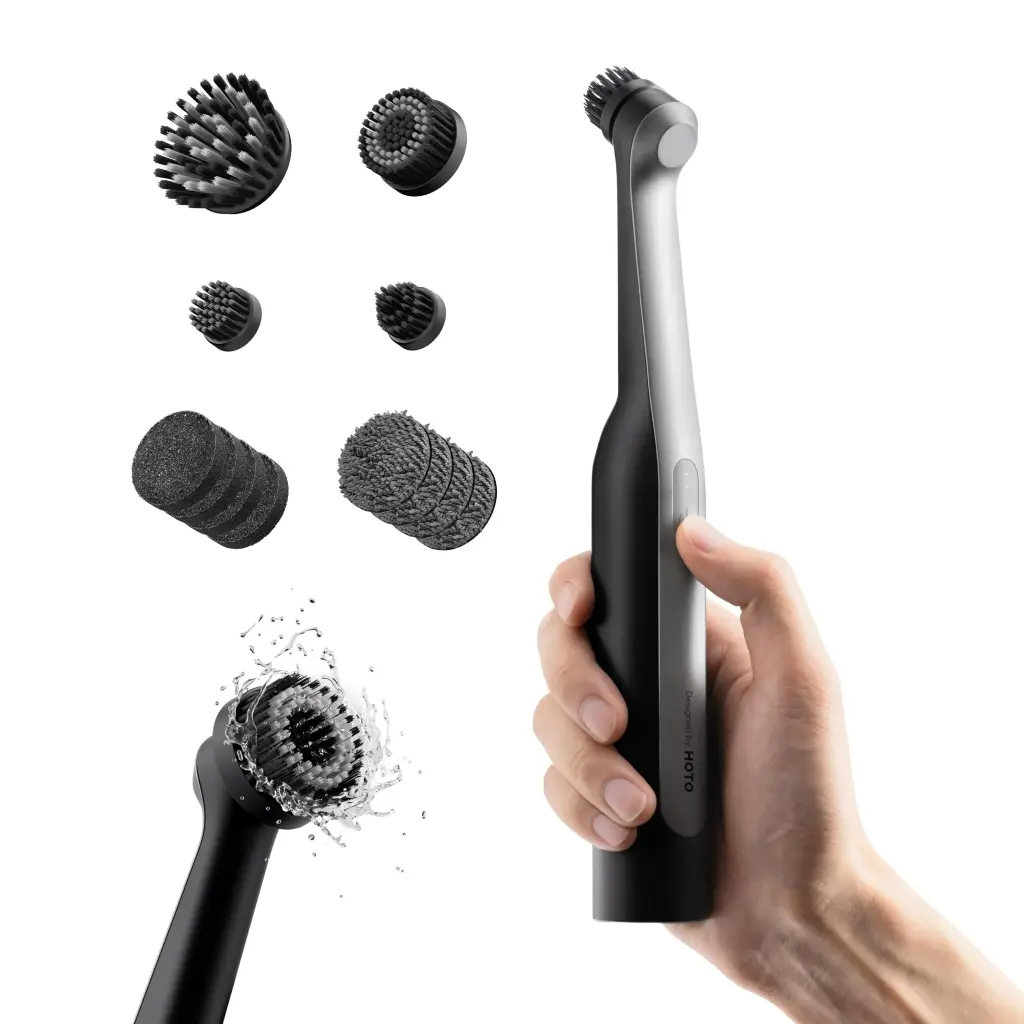 HOTO Wand Cordless Spin Scrubber Ultimate 12-Piece Kit
