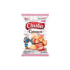 Chuba Cassava Chips Red Chilli 125g