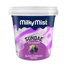 Milky Mist Ice Cream Blackcurrant Ripple - 125ml