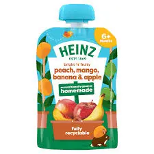 Heinz Pouch Peach Mango Banana - 100g