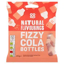 Co-op Fizzy Cola Bottles Bag - 65g